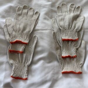 Three Set Of Brand New Work Gloves‎ With Rubber Grip On One Side